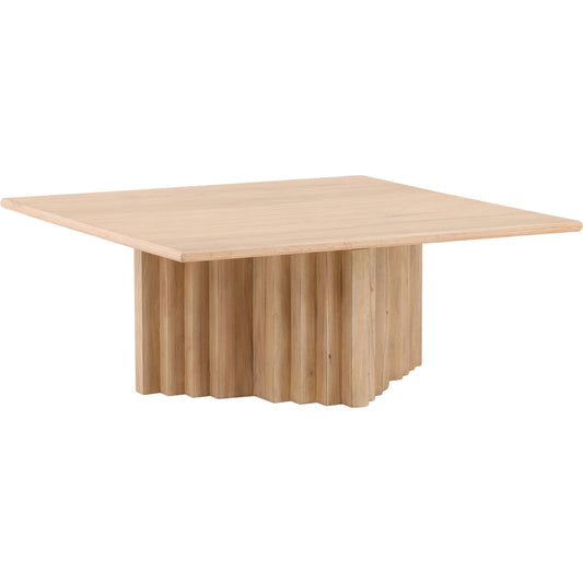 Thane Coffee Table by Arch & Plane in natural. Made from rubber wood, oak veneer in a unique style.