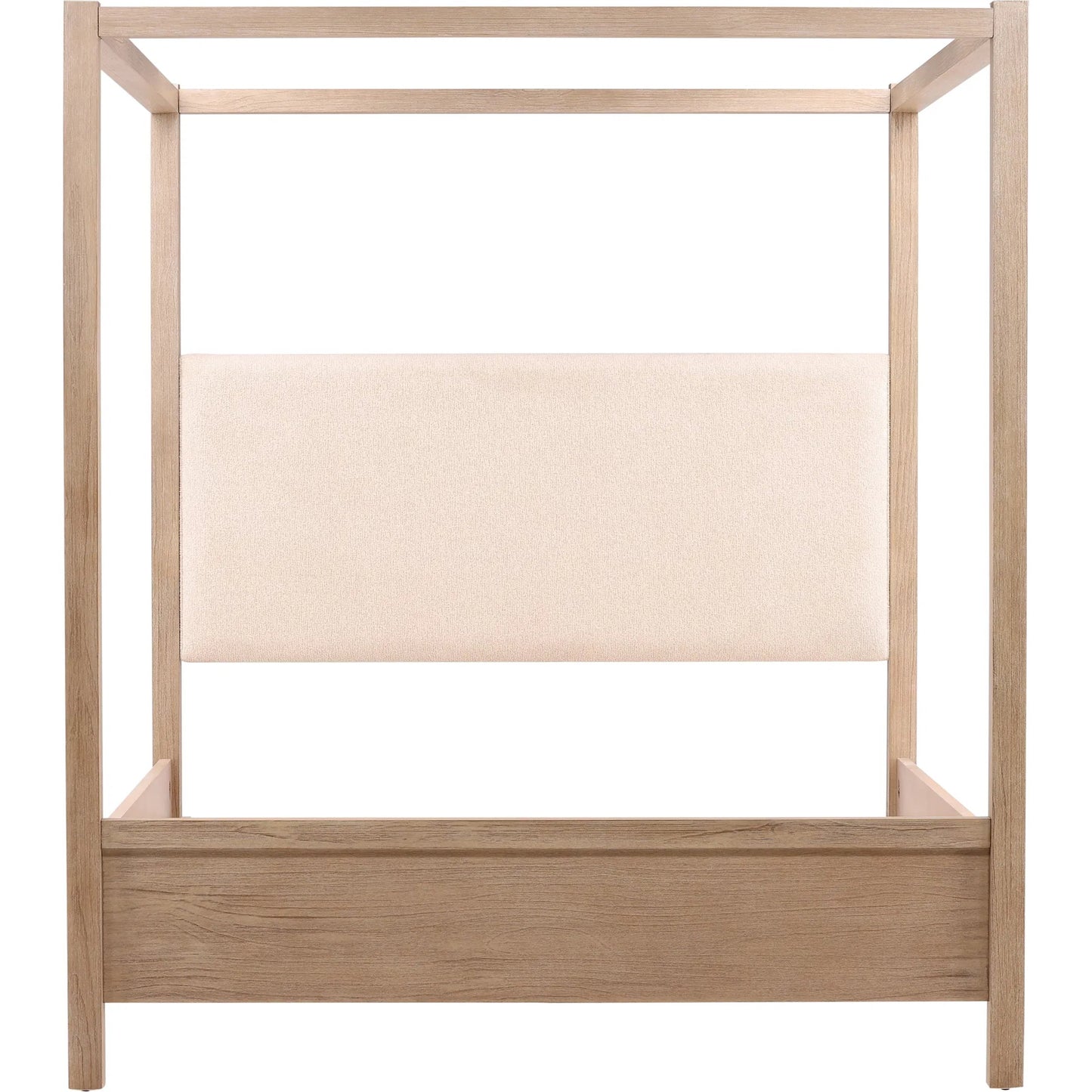 002 SI-2350623 | Additional Silo | Astrid Bed by Arch & Plane in everest cream, light warm wash. Made from boucle fabric, solid pine wood, pine veneer in a transitional style.