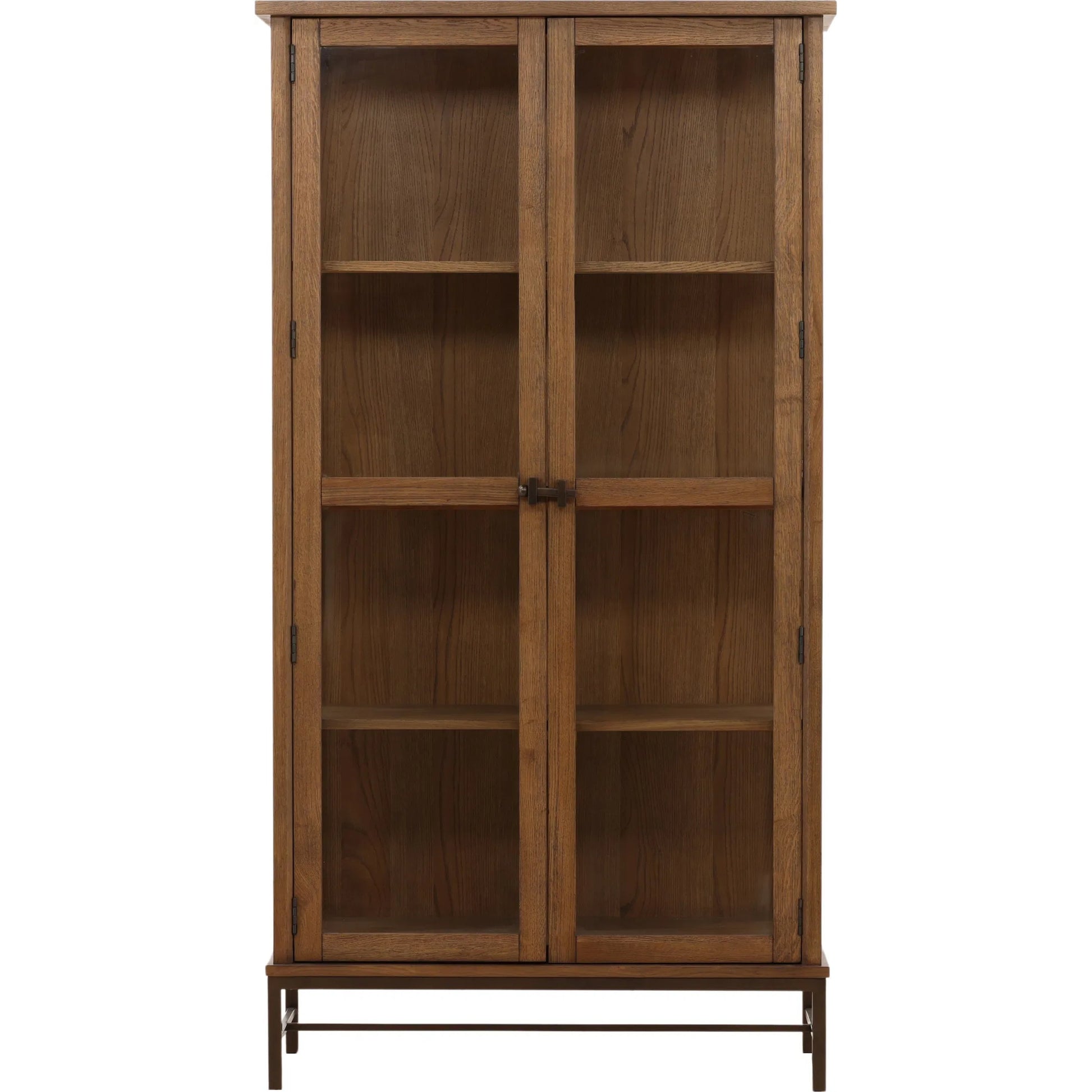 Myrtice Cabinet by Arch & Plane in dark brown, bronze. Made from oak wood, oak veneer, iron in a unique style.