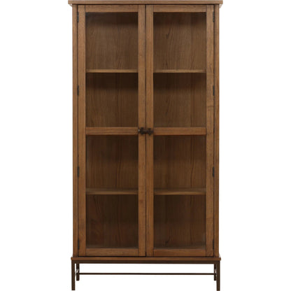 Myrtice Cabinet by Arch & Plane in dark brown, bronze. Made from oak wood, oak veneer, iron in a unique style.