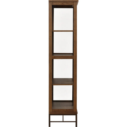 Myrtice Cabinet by Arch & Plane in dark brown, bronze. Made from oak wood, oak veneer, iron in a unique style.