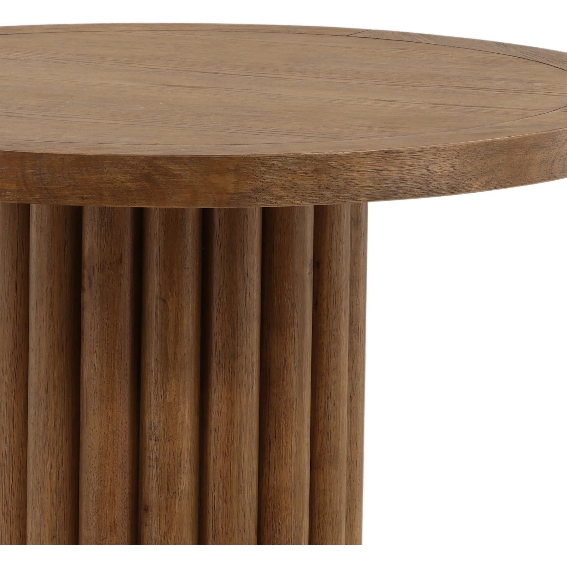 Kyara Bistro Table by Arch & Plane in dark brown. Made from rubber wood, oak veneer in a unique style.