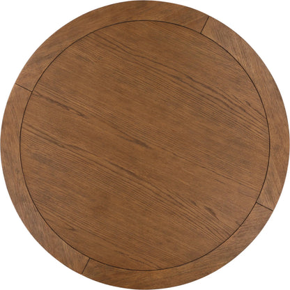 Kyara Bistro Table by Arch & Plane in dark brown. Made from rubber wood, oak veneer in a unique style.