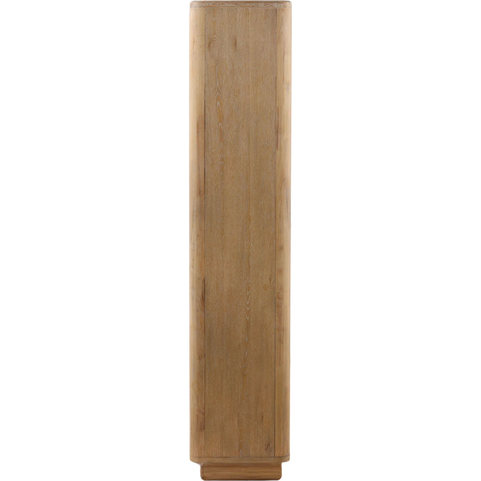 Ione Cabinet by Arch & Plane in natural. Made from oak veneer, rubber wood in a unique style.