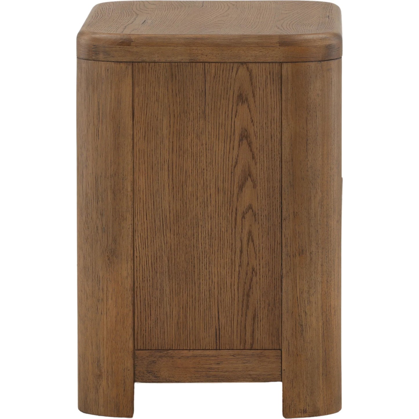 003 SI-2532840 | Additional Silo | Leon Nightstand by Arch & Plane in brown. Made from oak veneer, rubber wood in a unique style.