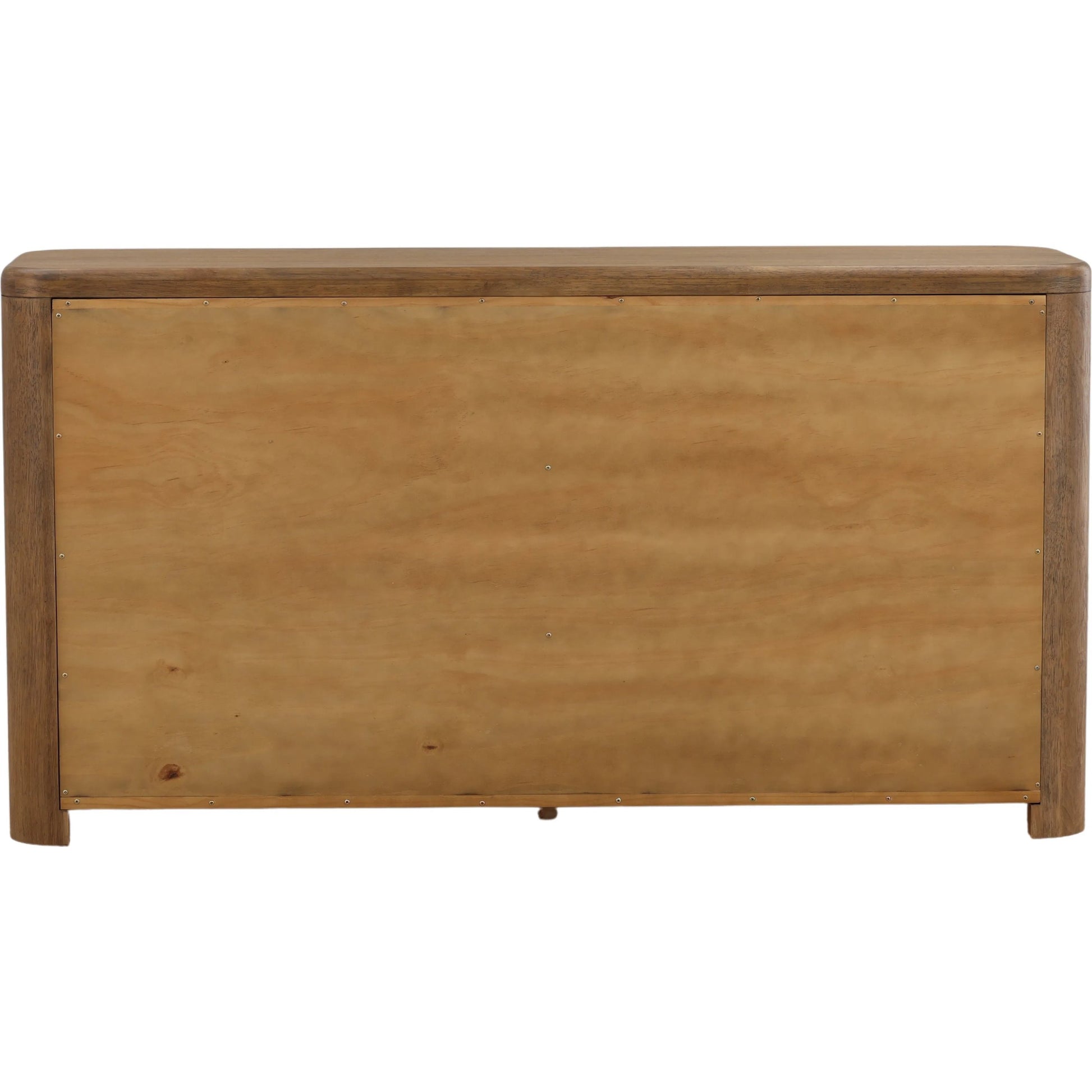 Leon Dresser by Arch & Plane in brown. Made from oak veneer, rubber wood in a unique style.