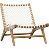 Natural Wood Finish, White Rope