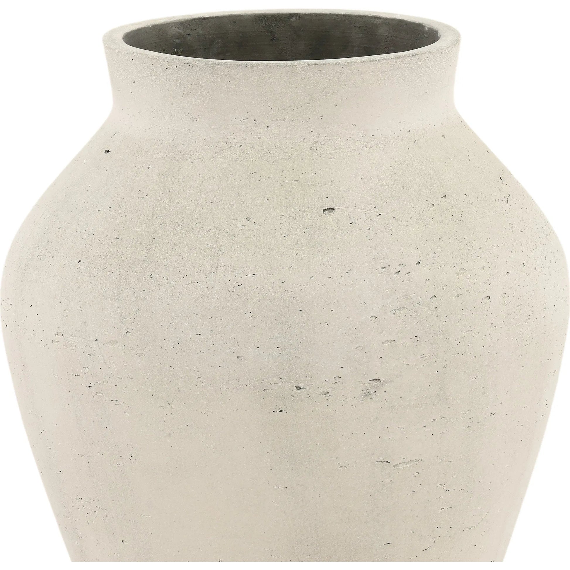 Effie Vase by Arch & Plane. Made from cement in a transitional style.