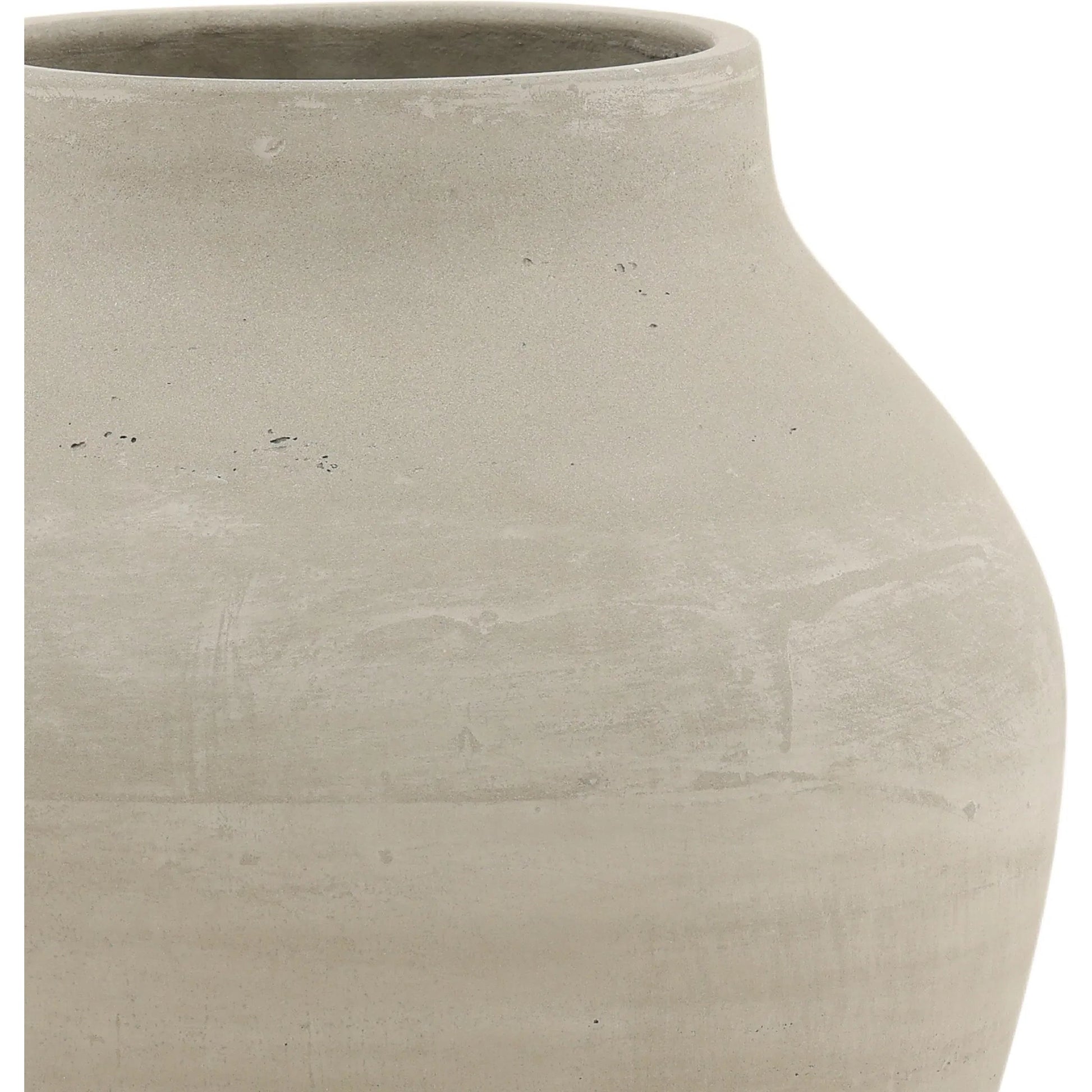 Effie Vase by Arch & Plane. Made from cement in a transitional style.