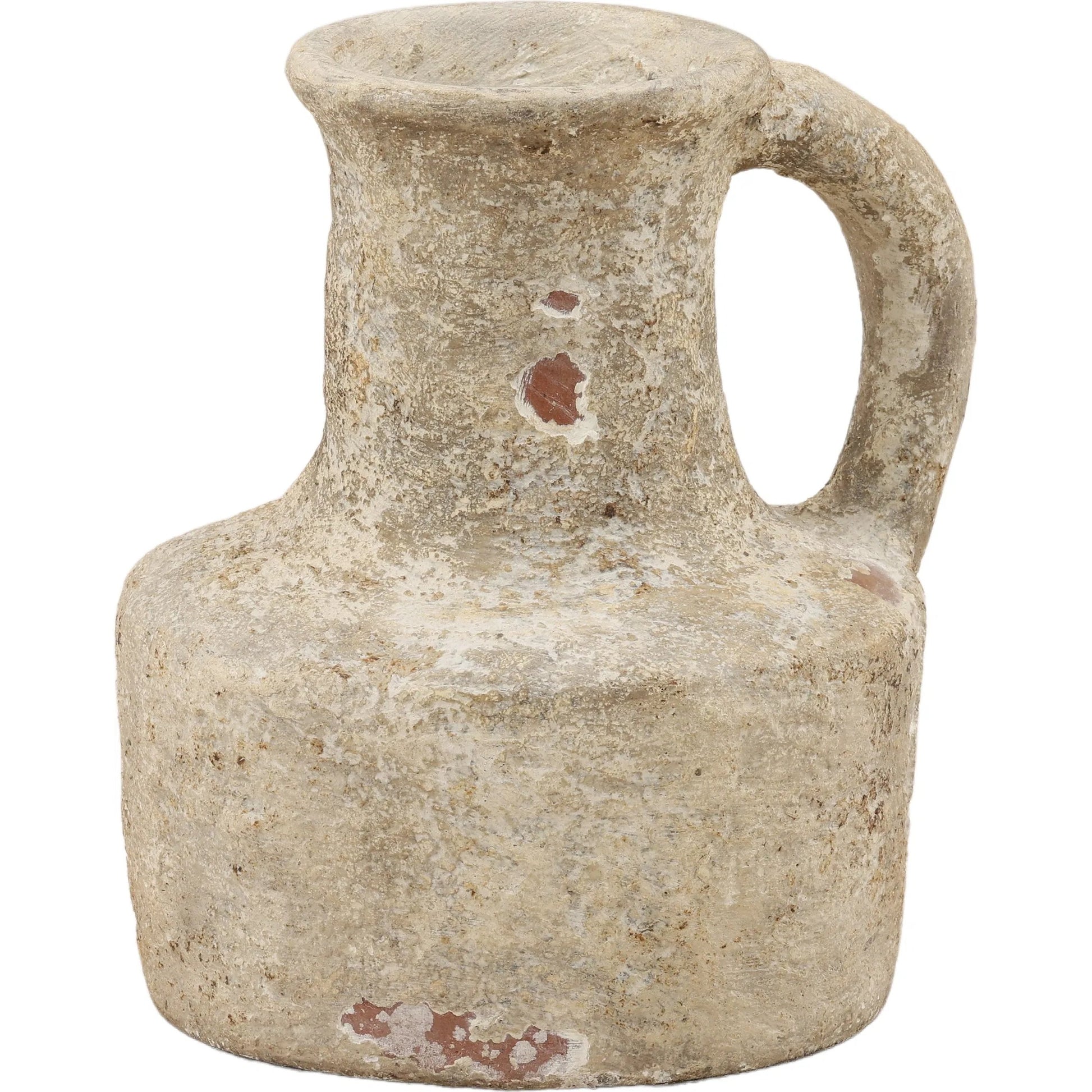 Mechelle Vase by Arch & Plane in antique white. Made from terracotta in a rustic style.