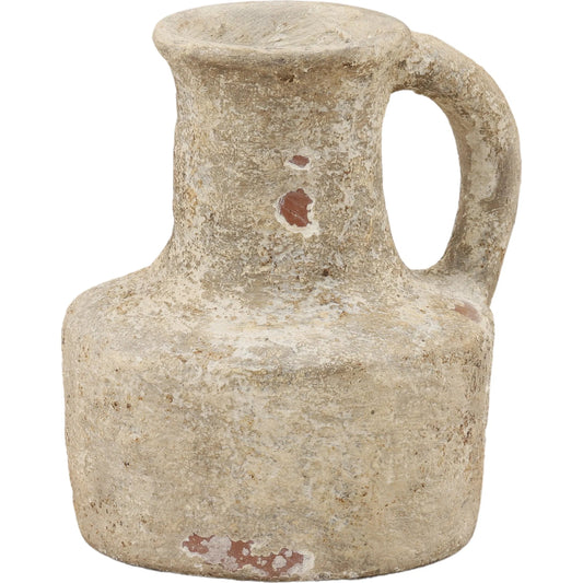 Jethro Vase by Arch & Plane in antique white. Made from terracotta in a unique style.