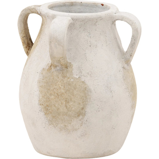 Merritt Vase by Arch & Plane in ivory. Made from terracotta in a unique style.
