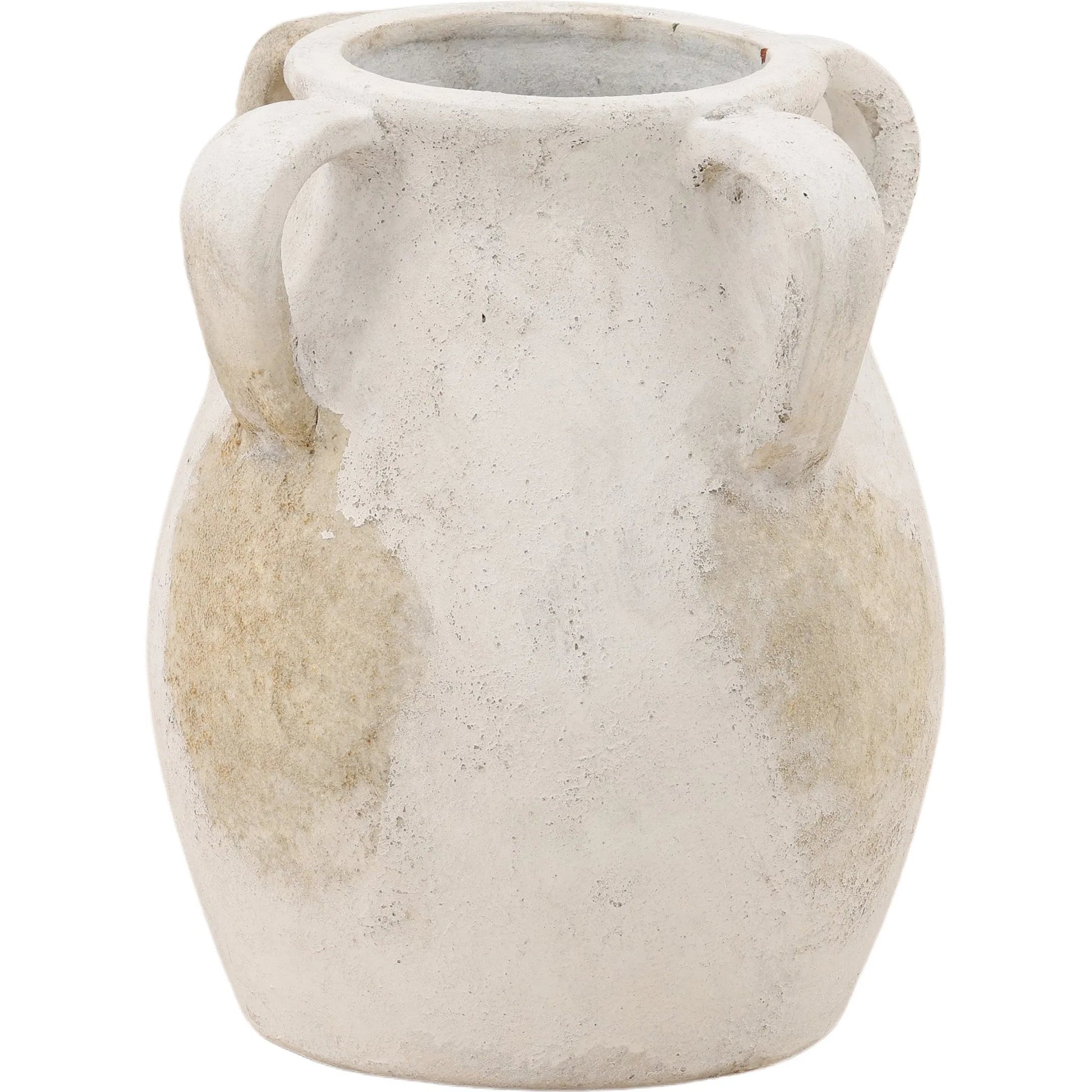 Camden Vase by Arch & Plane in ivory. Made from terracotta in a rustic style.