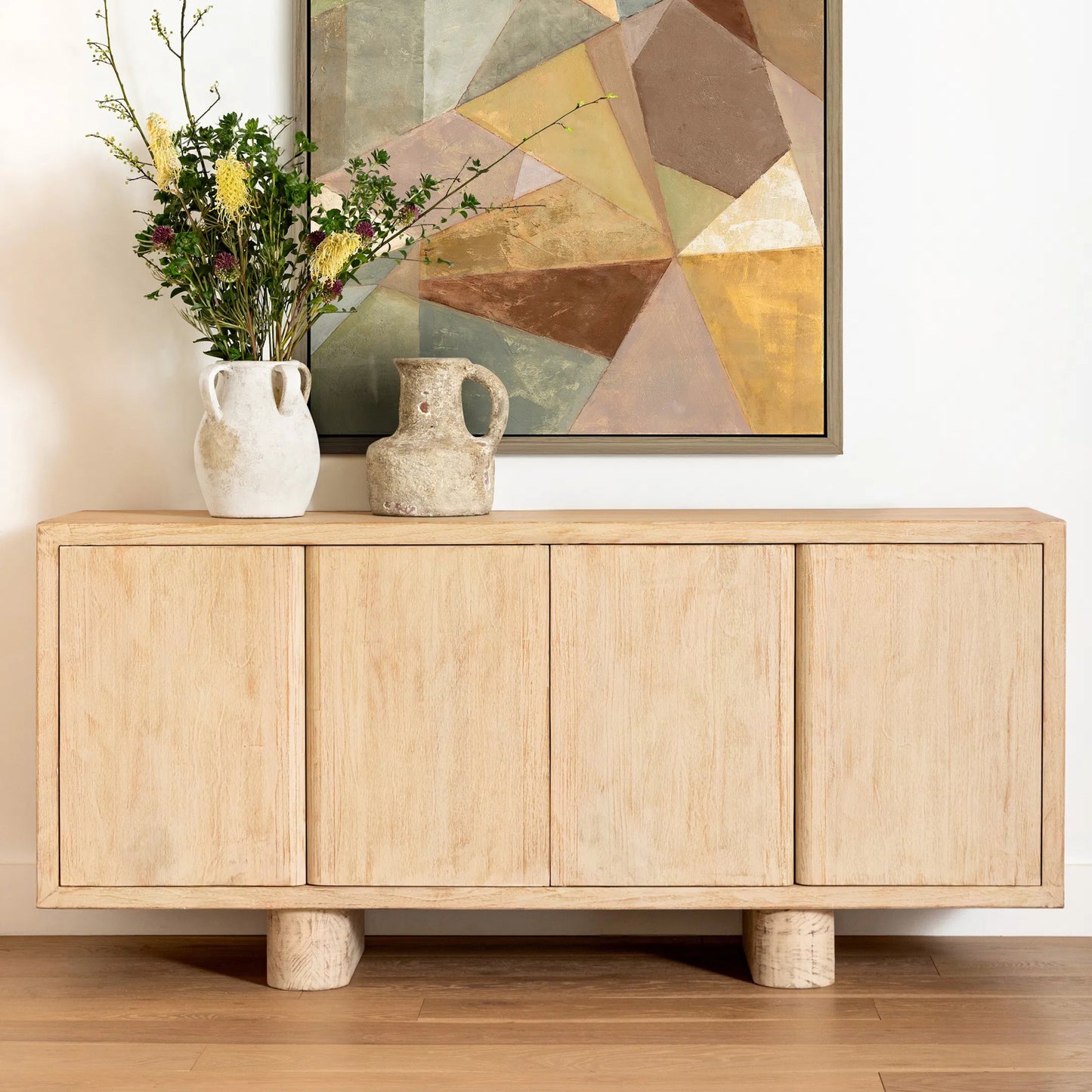 005 SI-2440541 | Lifestyle | Camden Vase by Arch & Plane in ivory. Made from terracotta in a rustic style.