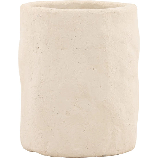 Sillas Planter by Arch & Plane in off white. Made from cement in a unique style.