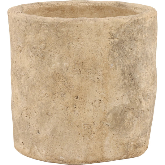 Edgar Planter by Arch & Plane in brown. Made from cement in a unique style.