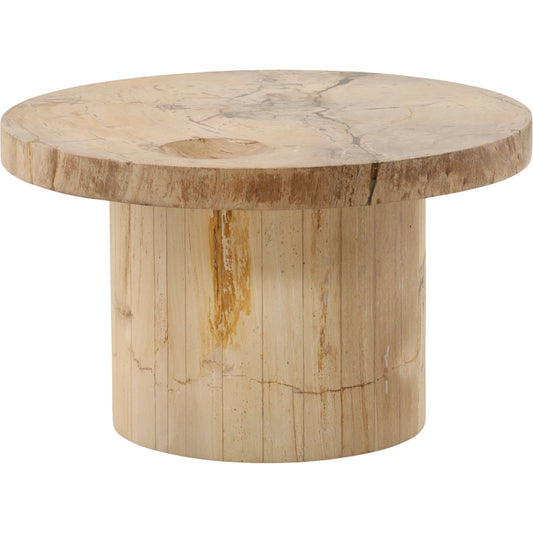 Brittany Coffee Table by Arch & Plane in natural. Made from petrified wood in a unique style.