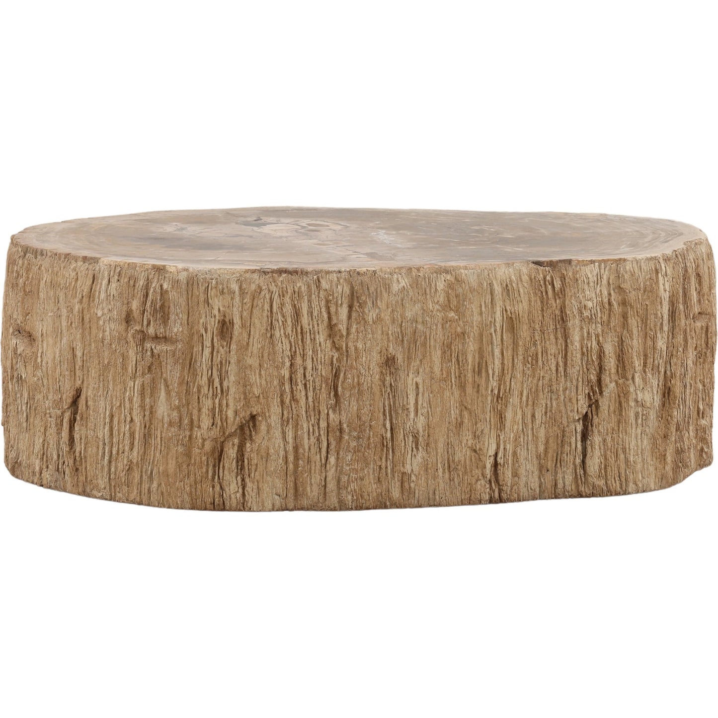 000 SI-2532847 | Primary Silo | Aleah Coffee Table by Arch & Plane in light natural. Made from petrified wood in a unique style.