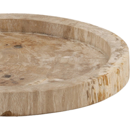 Kathy Tray by Arch & Plane in light natural. Made from petrified wood in a unique style.