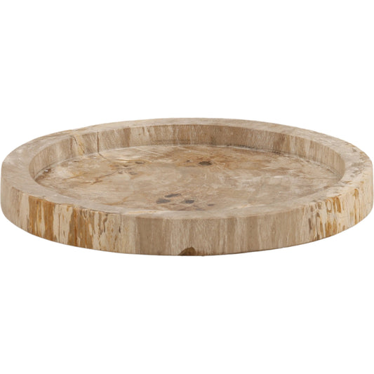 Kathy Tray by Arch & Plane in light natural. Made from petrified wood in a unique style.
