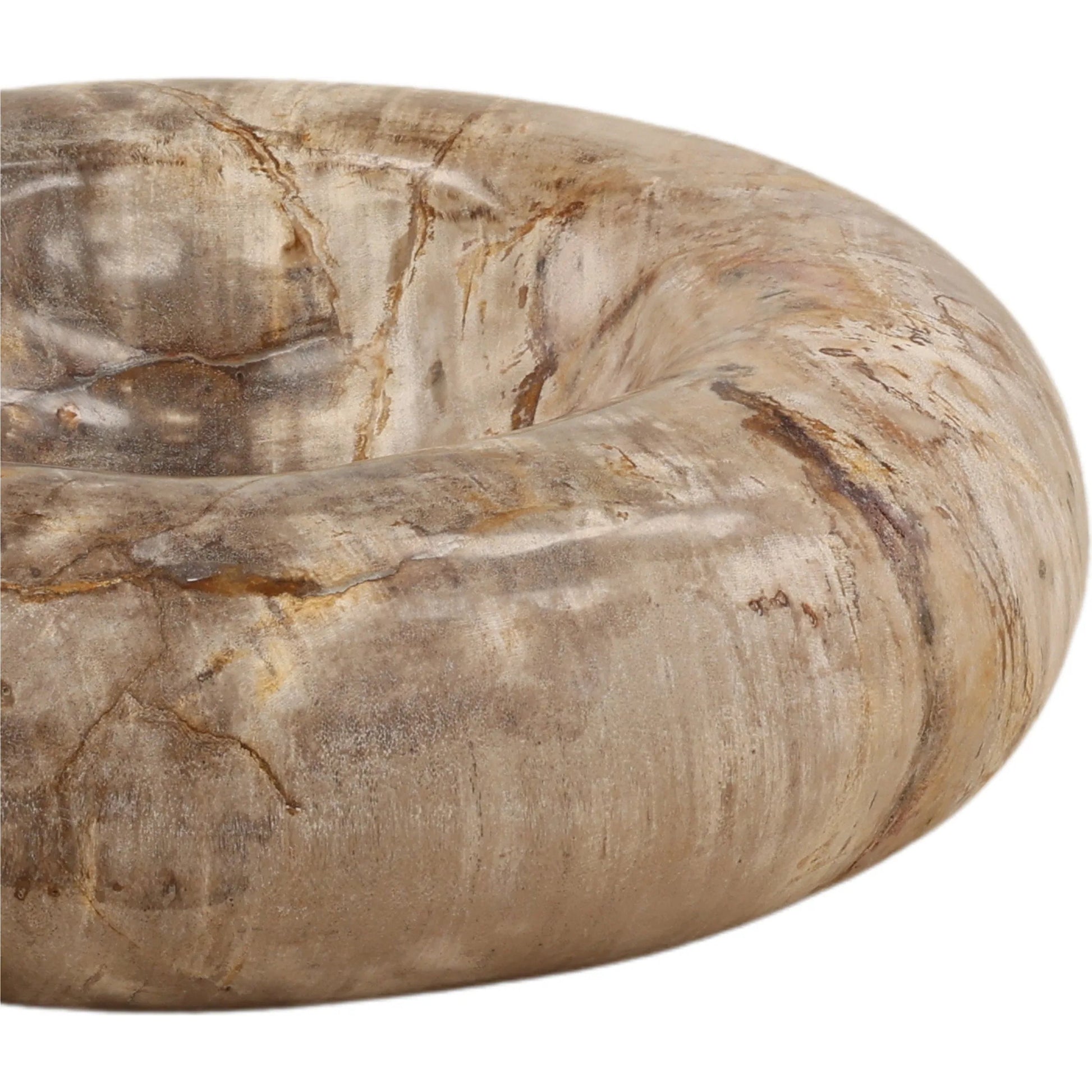 Leanna Tray by Arch & Plane in natural. Made from petrified wood in a unique style.