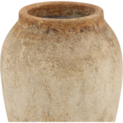 Russ Pot Antique by Arch & Plane in antique white. Made from terracotta in a unique style.