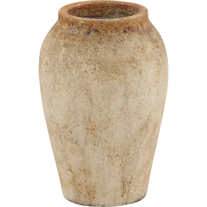 Russ Pot Antique by Arch & Plane in antique white. Made from terracotta in a unique style.