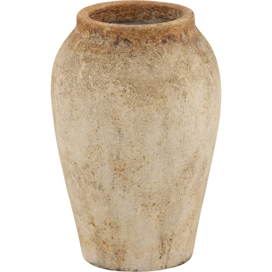 Russ Pot Antique by Arch & Plane in antique white. Made from terracotta in a unique style.