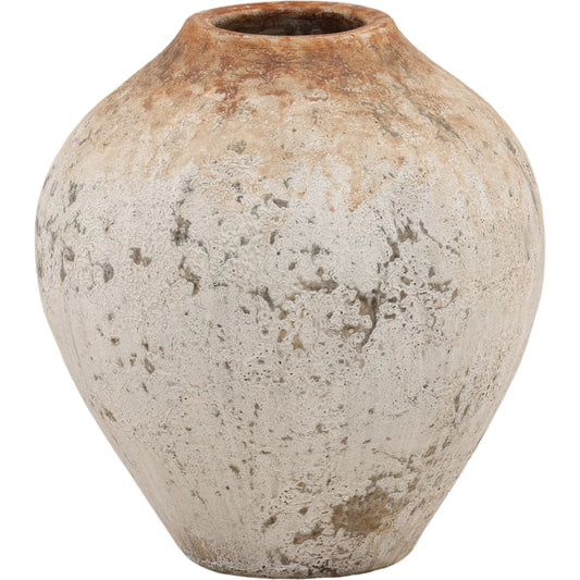 Damon Vase Antique by Arch & Plane in antique white. Made from terracotta in a unique style.