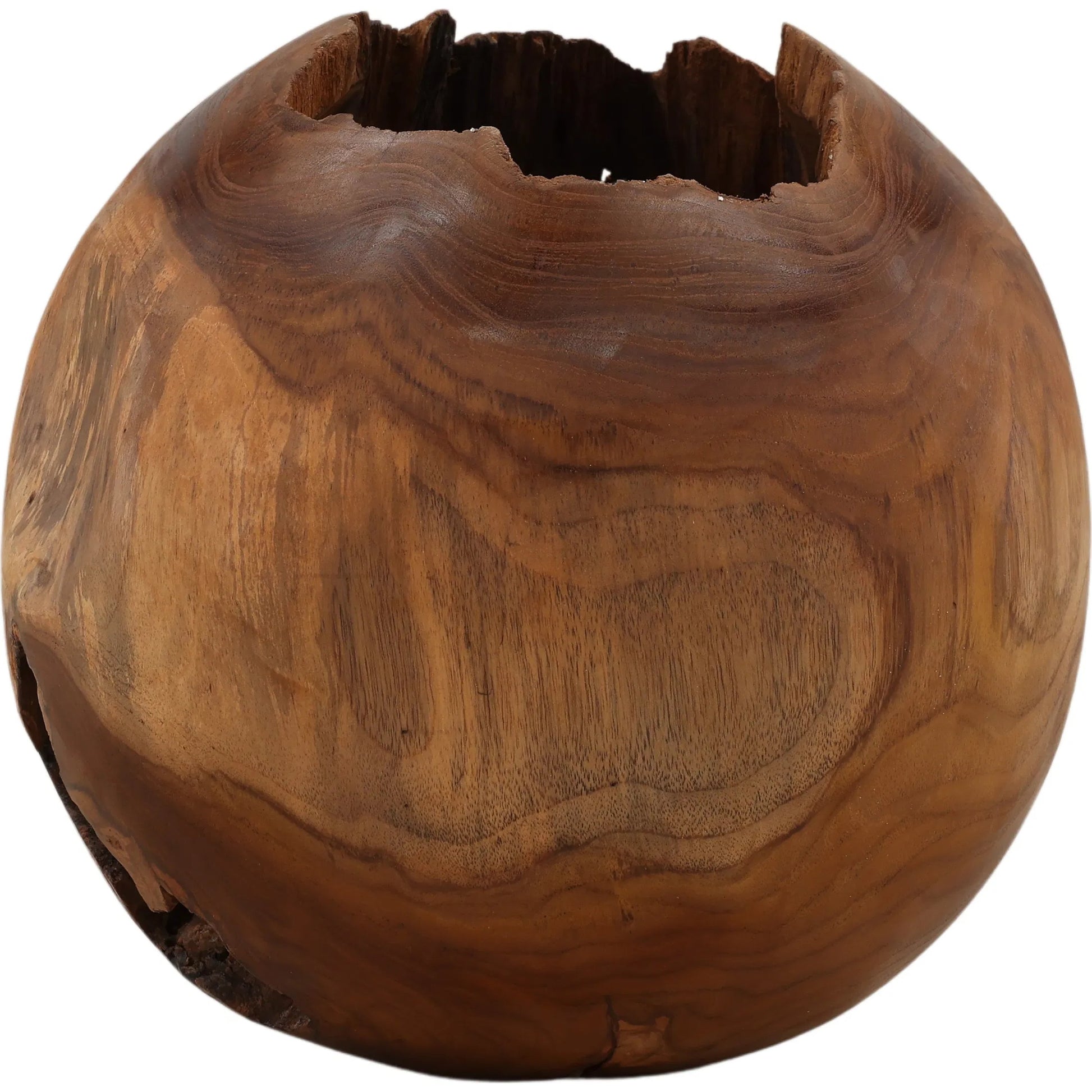 Kaitlin Sculpture by Arch & Plane in natural. Made from teak in a unique style.