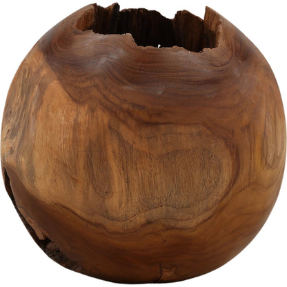 Kaitlin Sculpture by Arch & Plane in natural. Made from teak in a unique style.