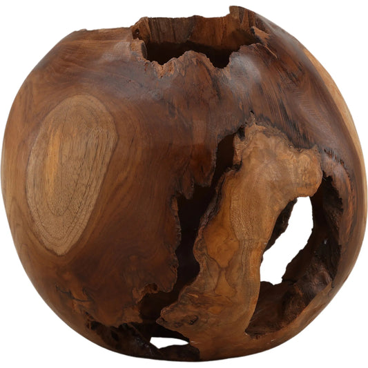 Kaitlin Sculpture by Arch & Plane in natural. Made from teak in a unique style.