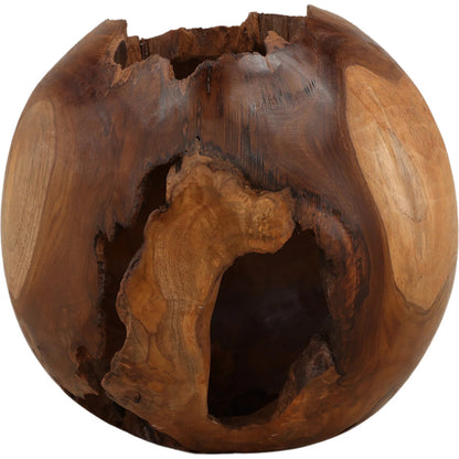 Kaitlin Sculpture by Arch & Plane in natural. Made from teak in a unique style.