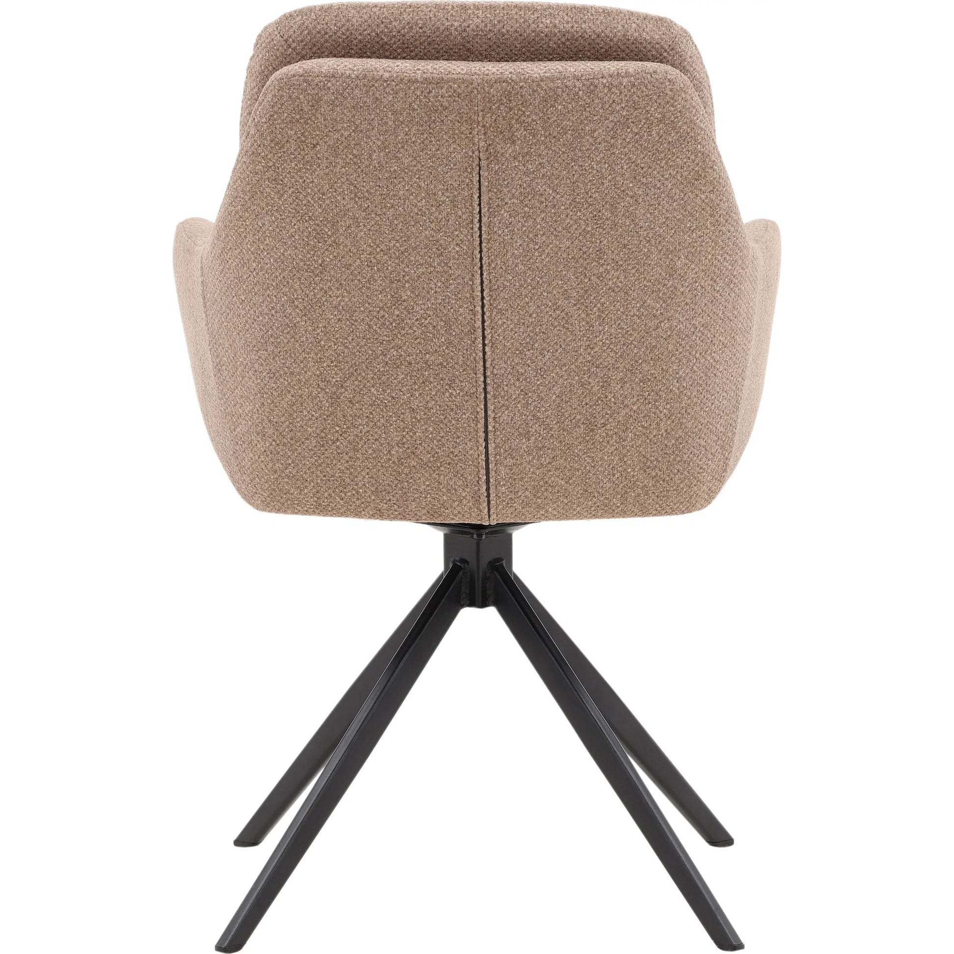 Darren Dining Chair (Set of 2) by Arch & Plane in sand. Made from polyester upholstery, iron in a transitional style.