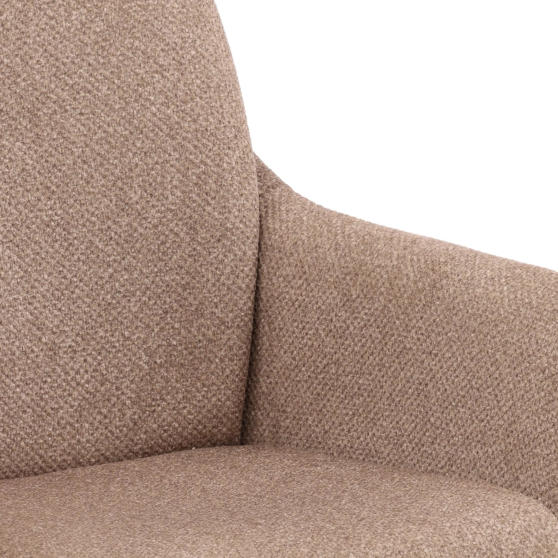 Darren Dining Chair (Set of 2) by Arch & Plane in sand. Made from polyester upholstery, iron in a transitional style.