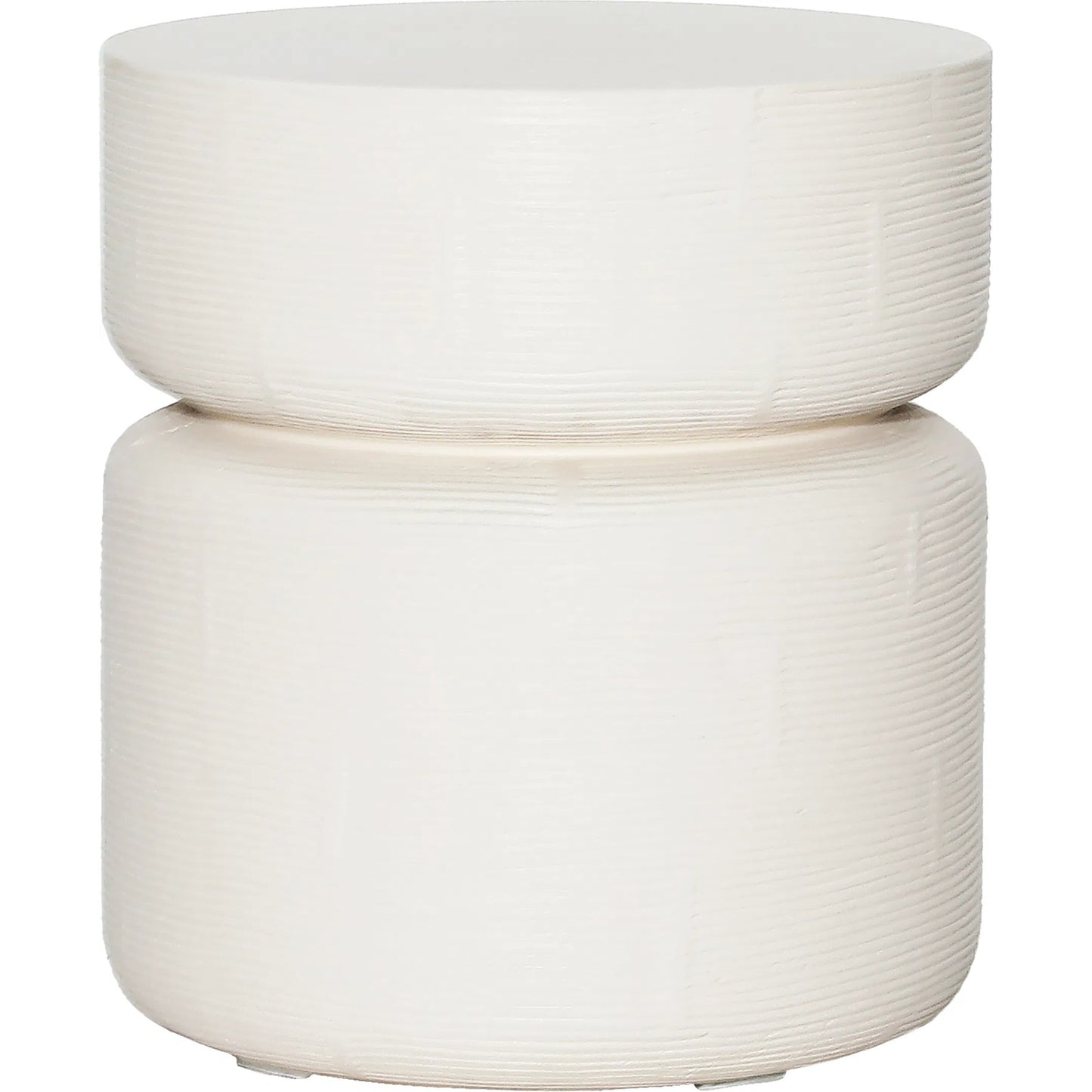 001 SI-2350653 | Primary Silo | Ty Side Table by Arch & Plane in ivory. Made from concrete in a modern style.