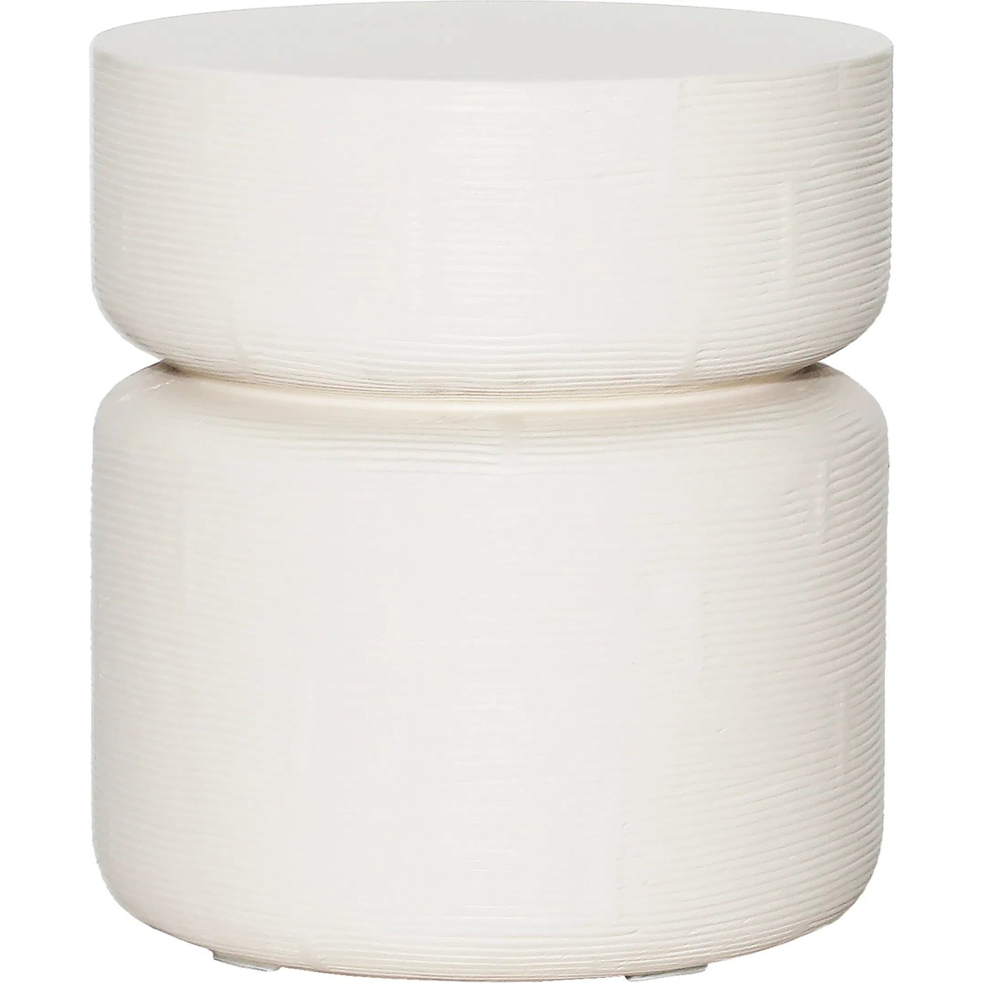 Ty Side Table by Arch & Plane in ivory. Made from concrete in a modern style.