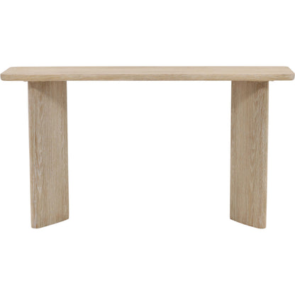 Casey Console by Arch & Plane in whitewash. Made from oak wood, oak veneer in a transitional style.