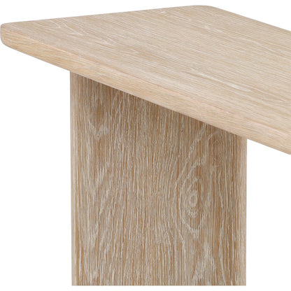 Casey Console by Arch & Plane in whitewash. Made from oak wood, oak veneer in a transitional style.