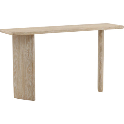 Casey Console by Arch & Plane in whitewash. Made from oak wood, oak veneer in a transitional style.