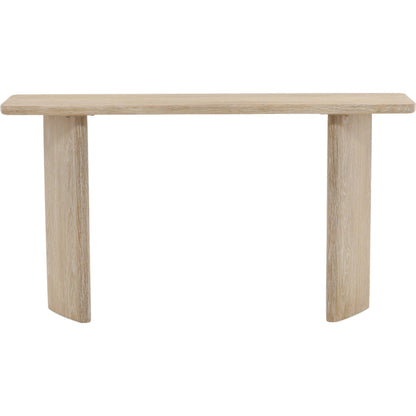 Casey Console by Arch & Plane in whitewash. Made from oak wood, oak veneer in a transitional style.