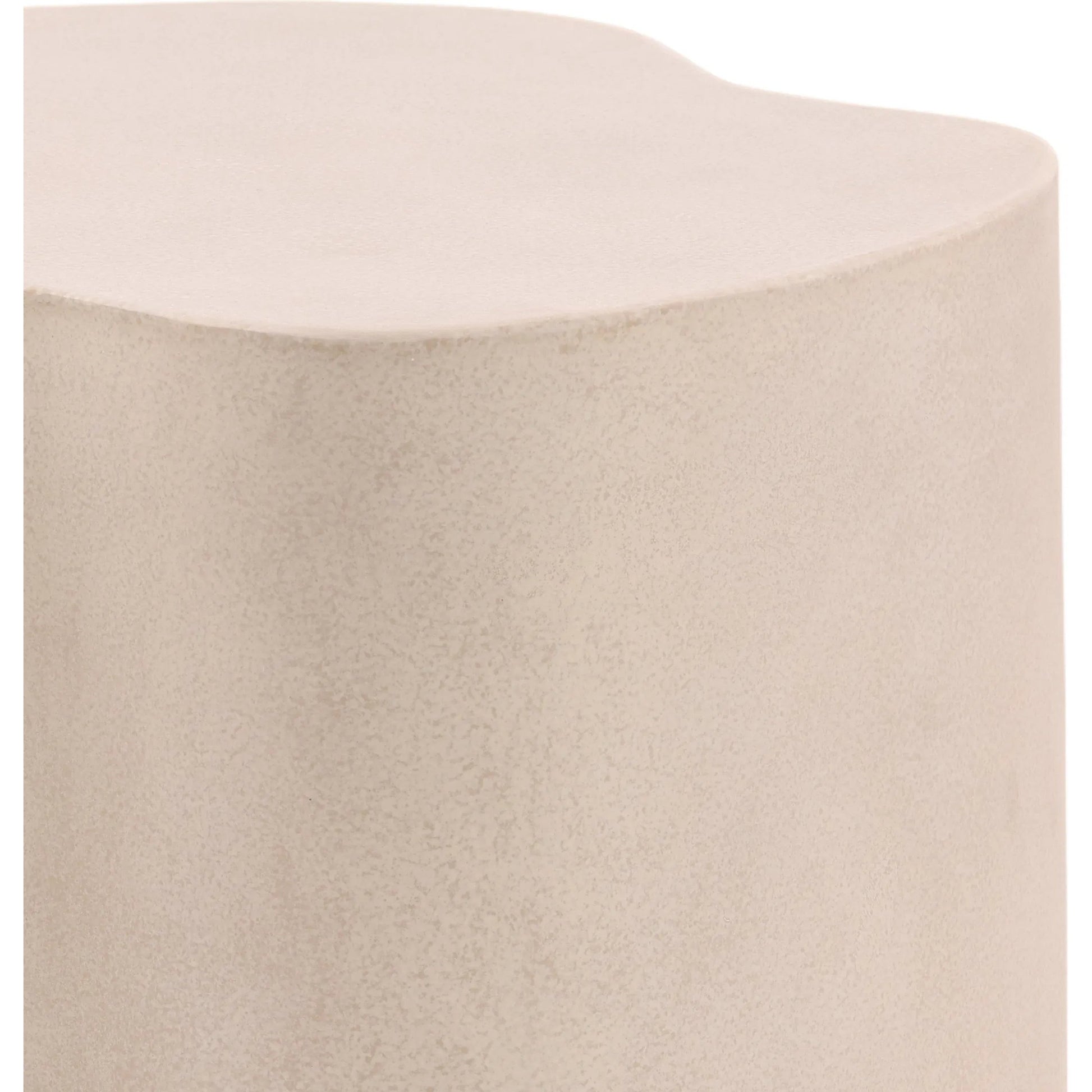 Alisha Outdoor Side Table by Arch & Plane in light grey. Made from concrete in a unique style.