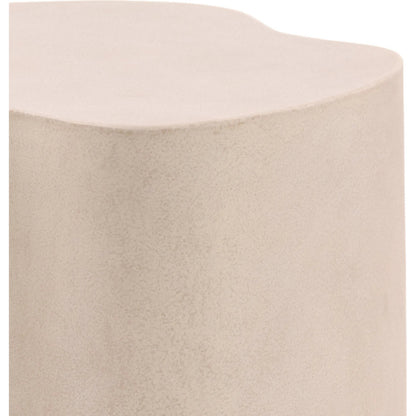 Alisha Outdoor Side Table by Arch & Plane in light grey. Made from concrete in a unique style.