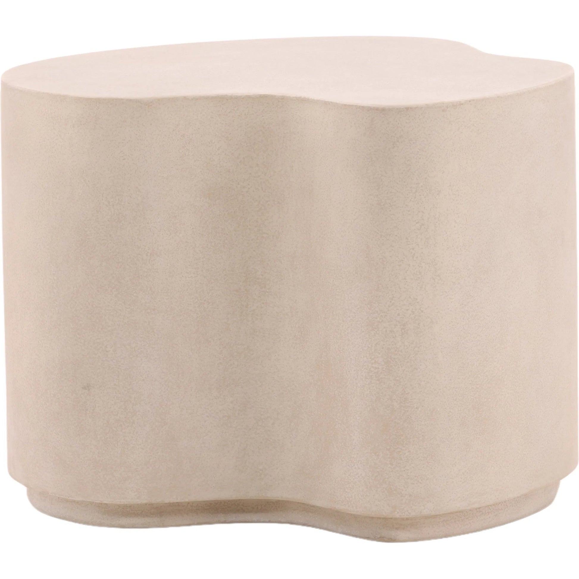 Alisha Outdoor Side Table by Arch & Plane in light grey. Made from concrete in a unique style.