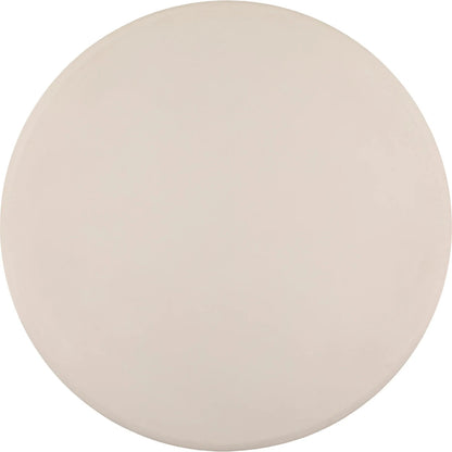 Shad Round Outdoor Dining Table by Arch & Plane in ivory. Made from lightweight concrete in a unique style.
