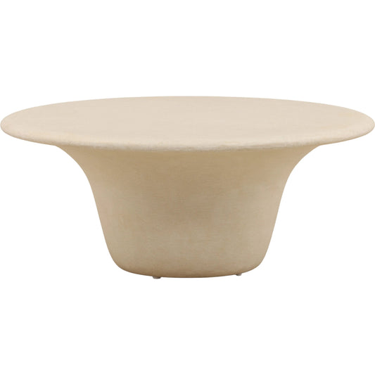 Omar Outdoor Coffee Table by Arch & Plane in sand. Made from concrete in a unique style.