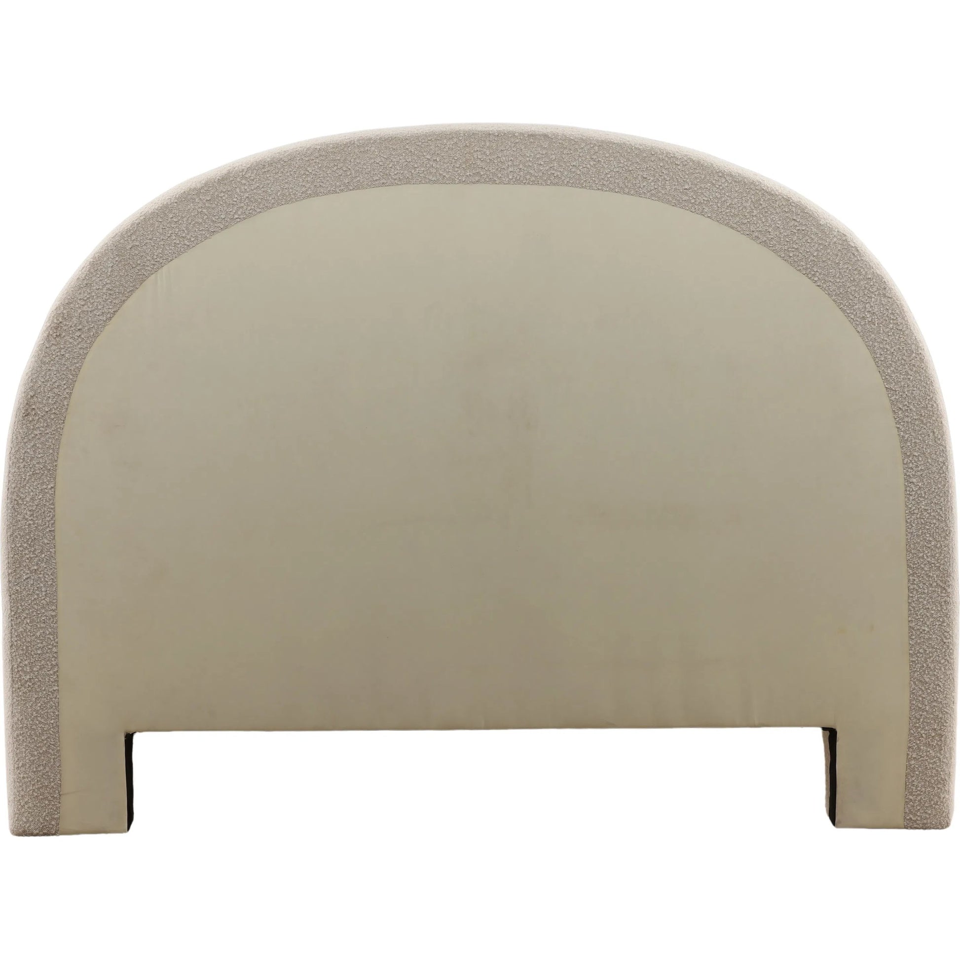 Davey Bed by Arch & Plane in cream. Made from boucle fabric in a unique style.