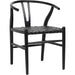 Bernice Dining Chair by Arch & Plane. Made from full grain leather upholstery woven on a teak wood frame in a unique style.