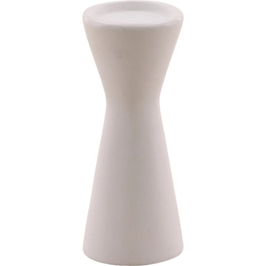 Ula Outdoor Candle Holder by Arch & Plane in white. Made from lightweight concrete in a unique style.