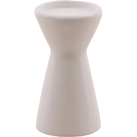 Ula Outdoor Candle Holder by Arch & Plane in white. Made from lightweight concrete in a unique style.